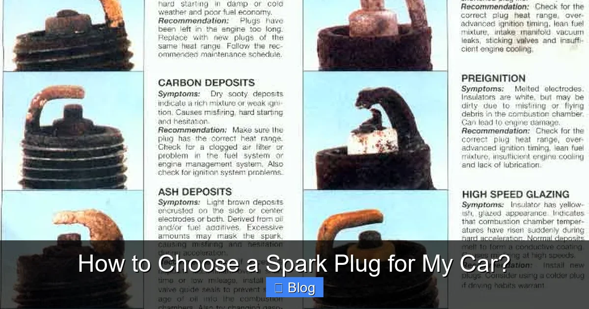 How to Choose a Spark Plug for My Car?