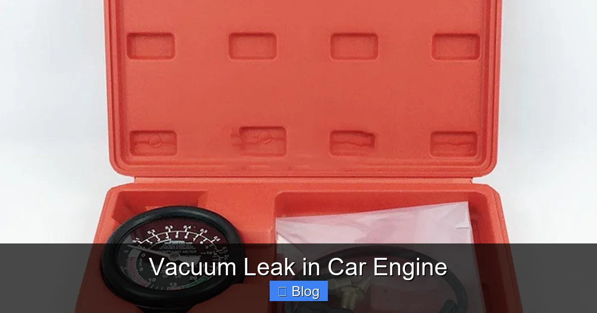 Vacuum Leak in Car Engine