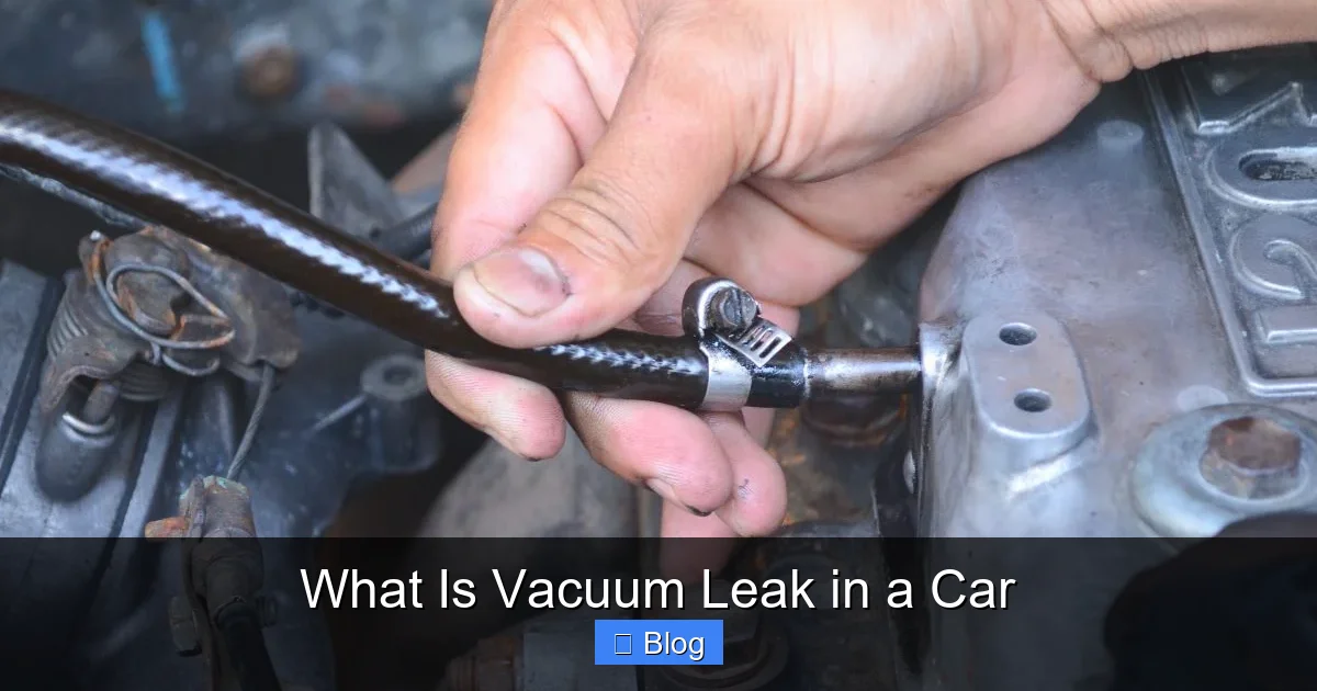 What Is Vacuum Leak in a Car