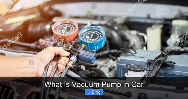 What Is Vacuum Pump in Car