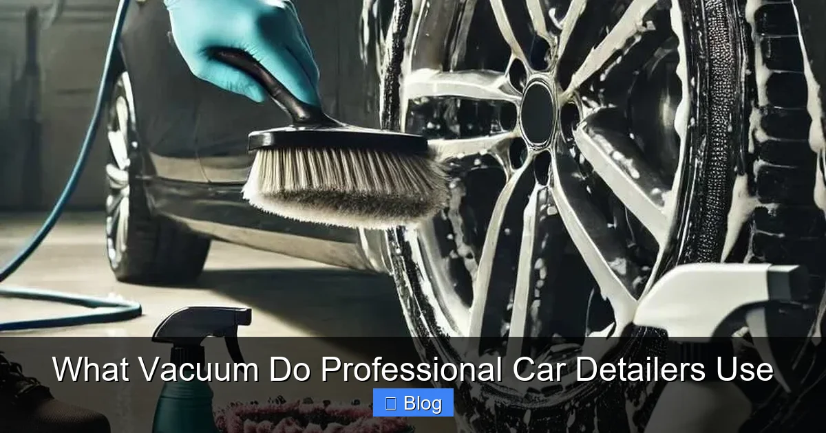 What Vacuum Do Professional Car Detailers Use