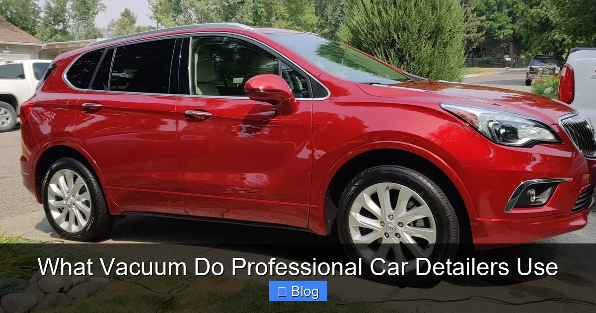 What Vacuum Do Professional Car Detailers Use