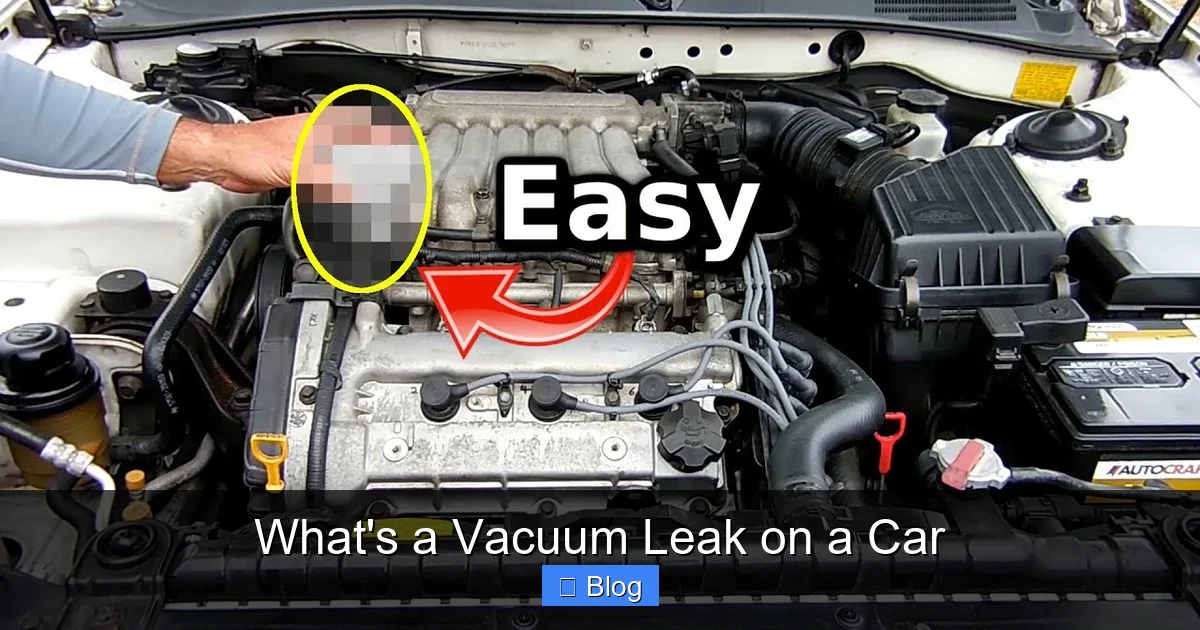 What's a Vacuum Leak on a Car