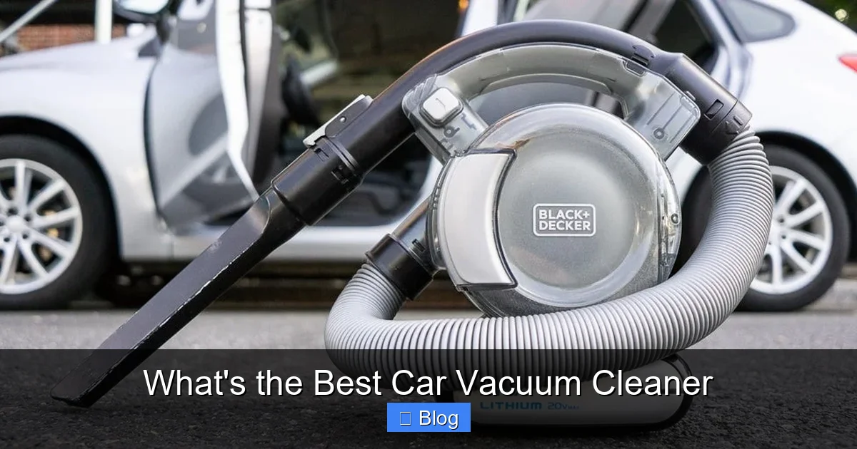 What's the Best Car Vacuum Cleaner