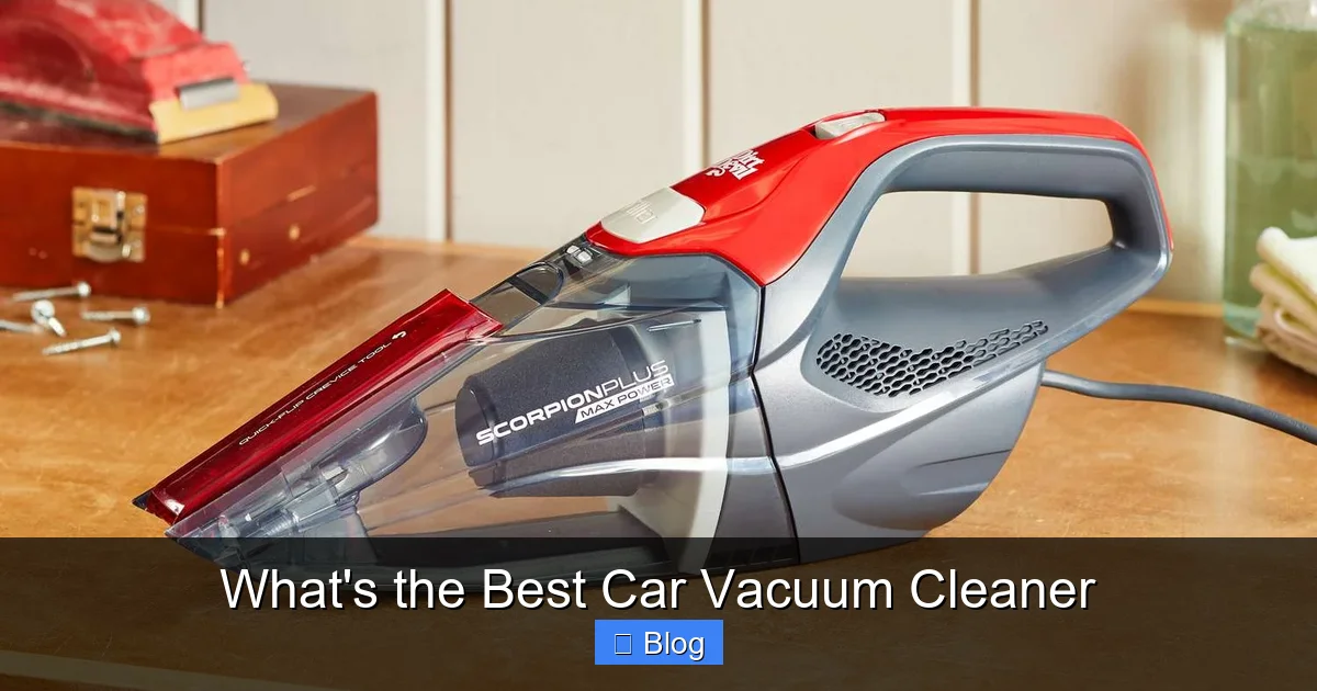 What's the Best Car Vacuum Cleaner
