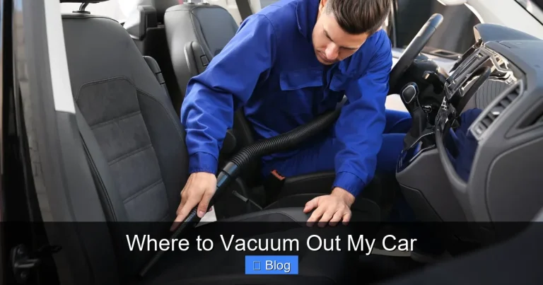 Where to Vacuum Out My Car