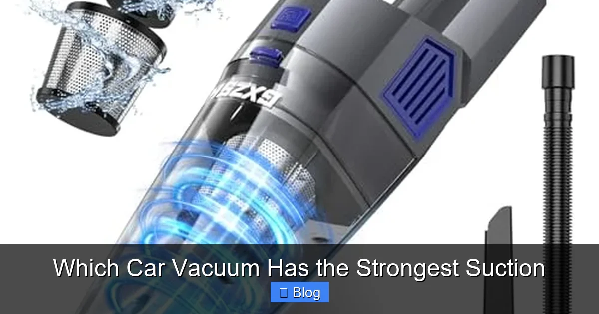 Which Car Vacuum Has the Strongest Suction