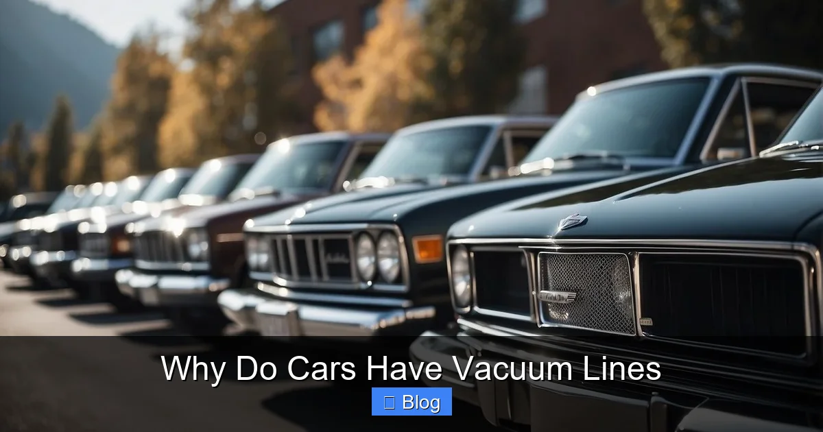 Why Do Cars Have Vacuum Lines