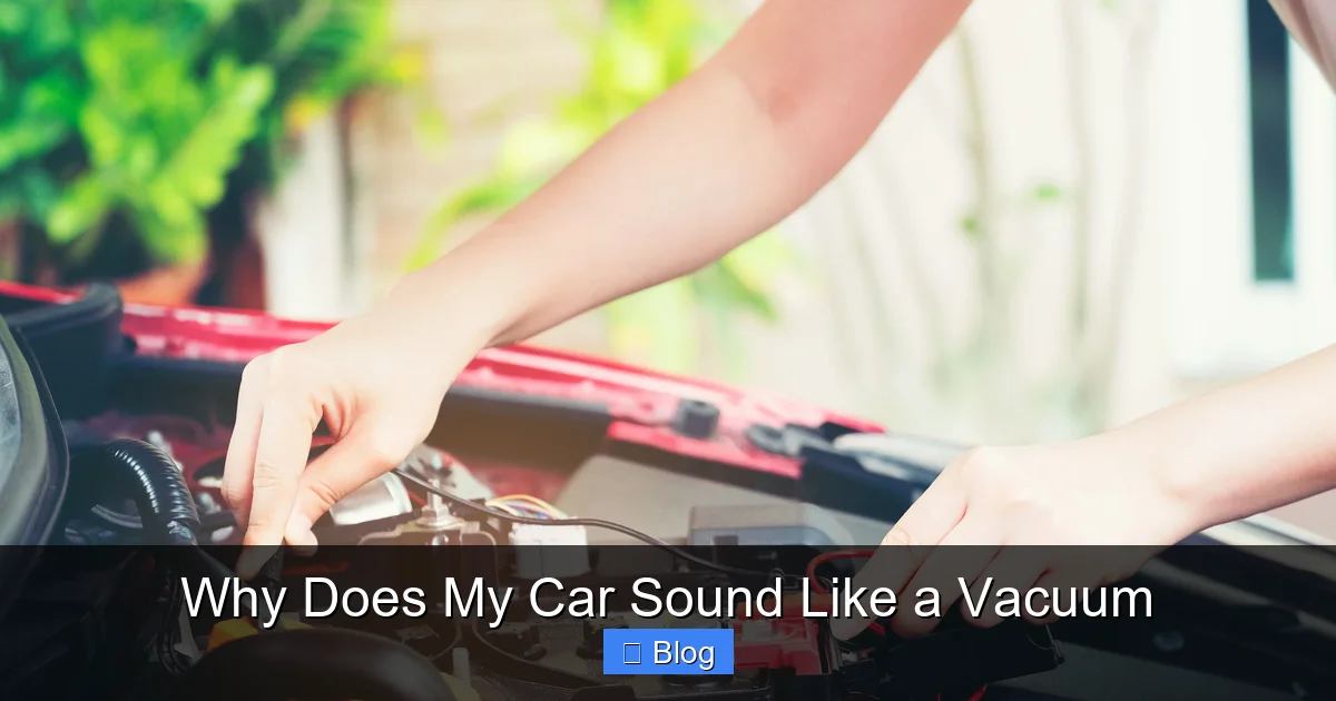 Why Does My Car Sound Like a Vacuum