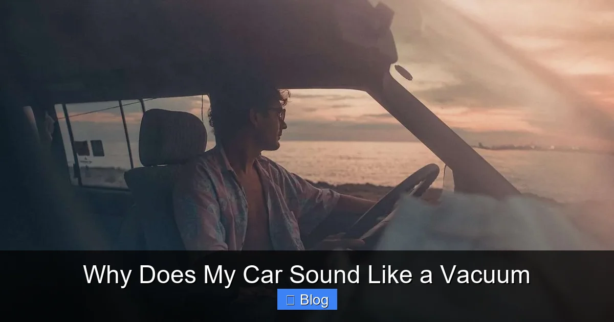 Why Does My Car Sound Like a Vacuum