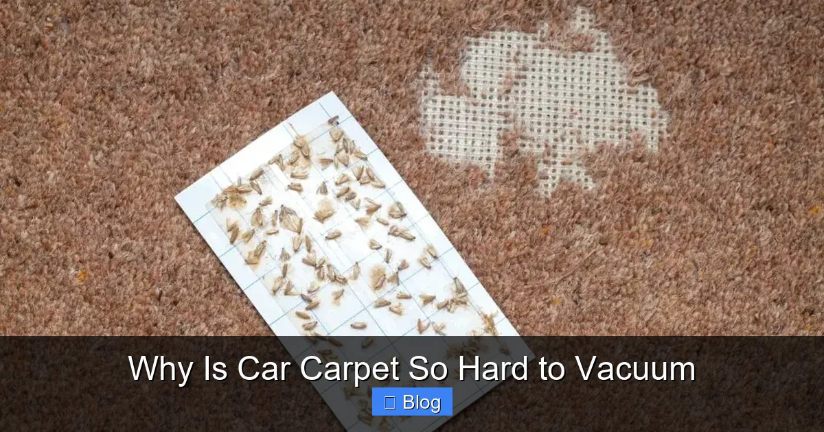 Why Is Car Carpet So Hard to Vacuum
