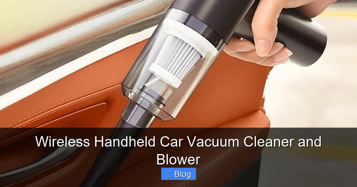 Wireless Handheld Car Vacuum Cleaner and Blower