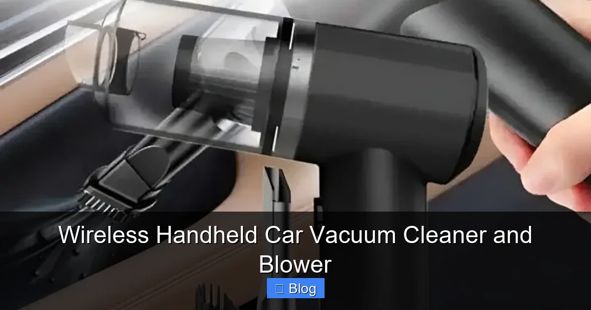 Wireless Handheld Car Vacuum Cleaner and Blower