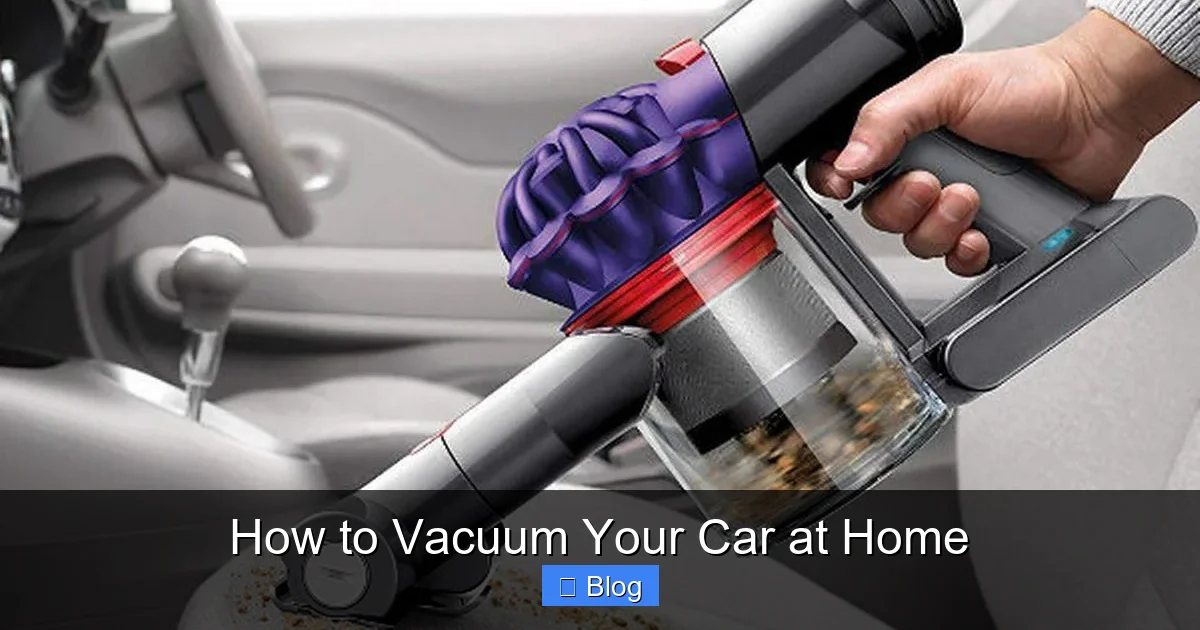 How to Vacuum Your Car at Home