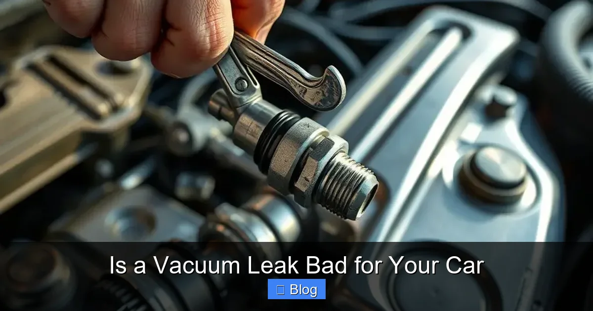 Is a Vacuum Leak Bad for Your Car