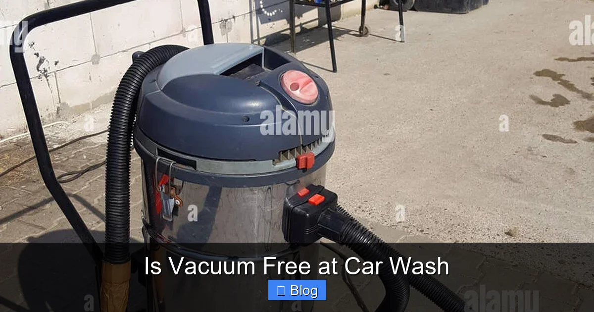 Is Vacuum Free at Car Wash