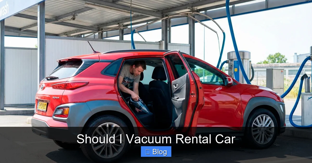 Should I Vacuum Rental Car