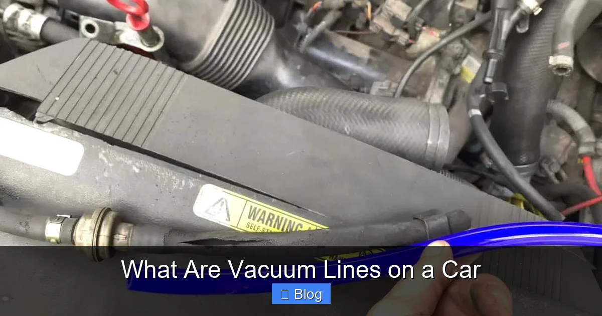 What Are Vacuum Lines on a Car