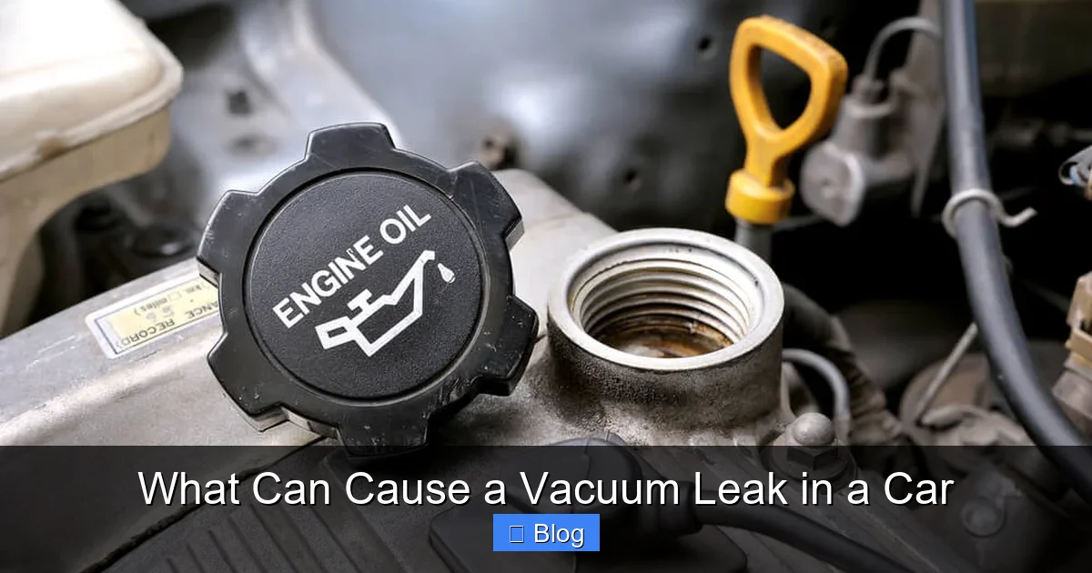What Can Cause a Vacuum Leak in a Car