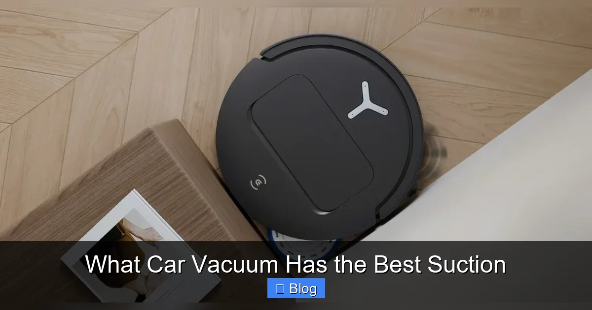 What Car Vacuum Has the Best Suction