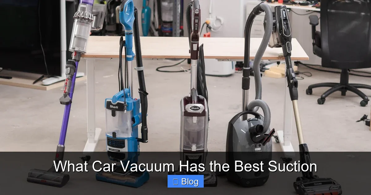 What Car Vacuum Has the Best Suction