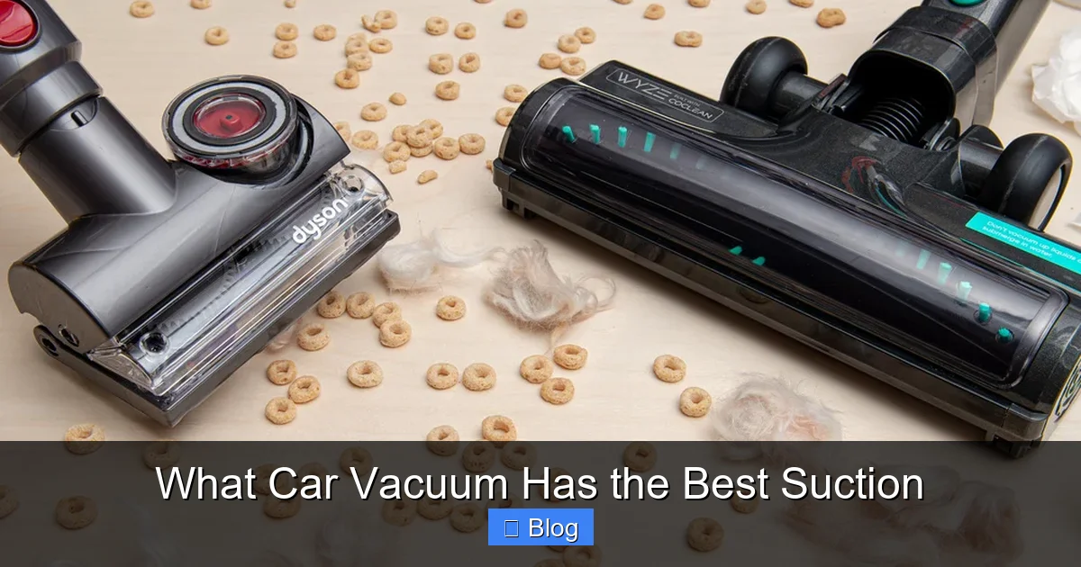 What Car Vacuum Has the Best Suction
