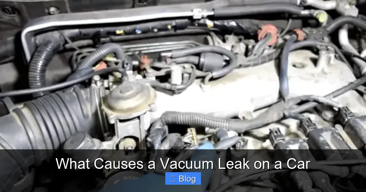 What Causes a Vacuum Leak on a Car
