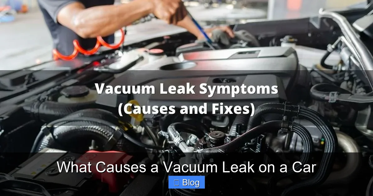 What Causes a Vacuum Leak on a Car