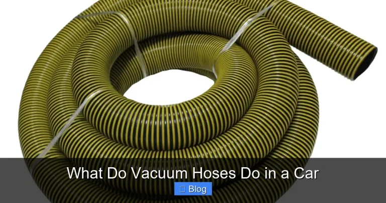 What Do Vacuum Hoses Do in a Car