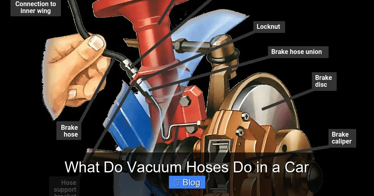 What Do Vacuum Hoses Do in a Car