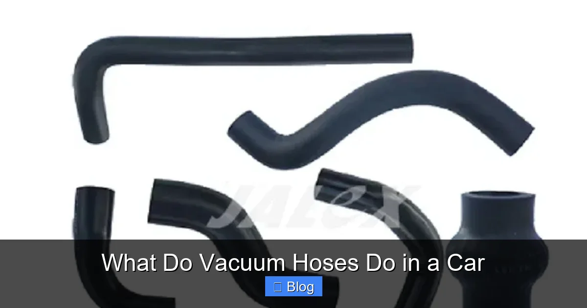 What Do Vacuum Hoses Do in a Car