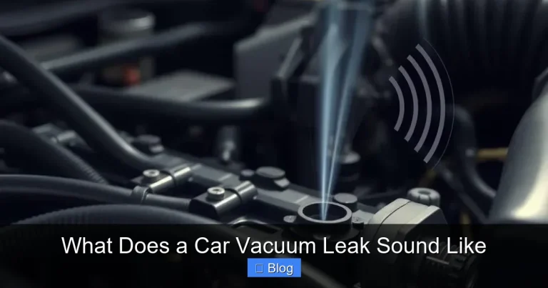 What Does a Car Vacuum Leak Sound Like