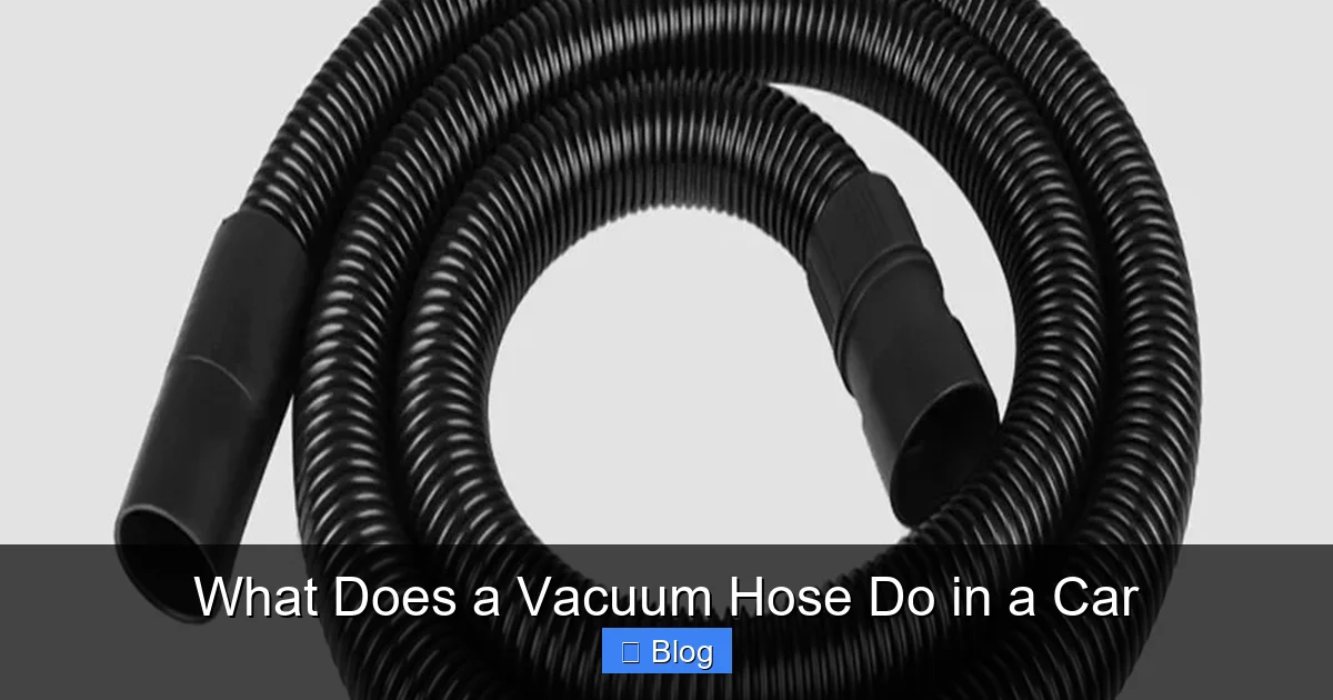 What Does a Vacuum Hose Do in a Car