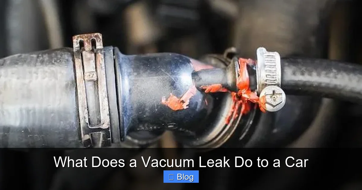 What Does a Vacuum Leak Do to a Car