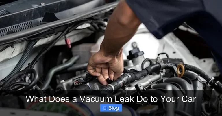 What Does a Vacuum Leak Do to Your Car