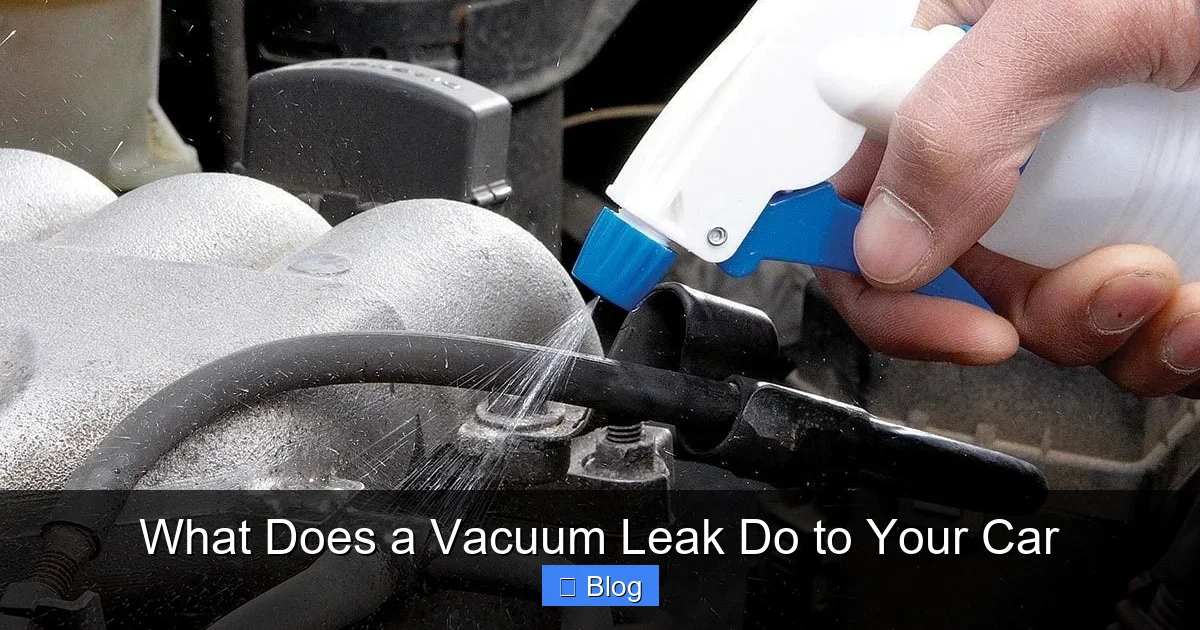 What Does a Vacuum Leak Do to Your Car