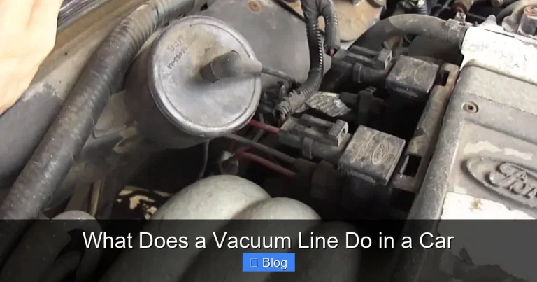 What Does a Vacuum Line Do in a Car