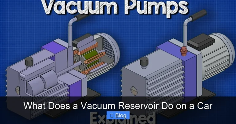 What Does a Vacuum Reservoir Do on a Car