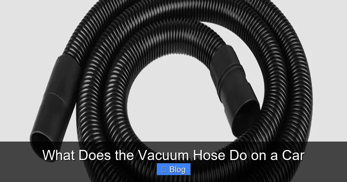 What Does the Vacuum Hose Do on a Car
