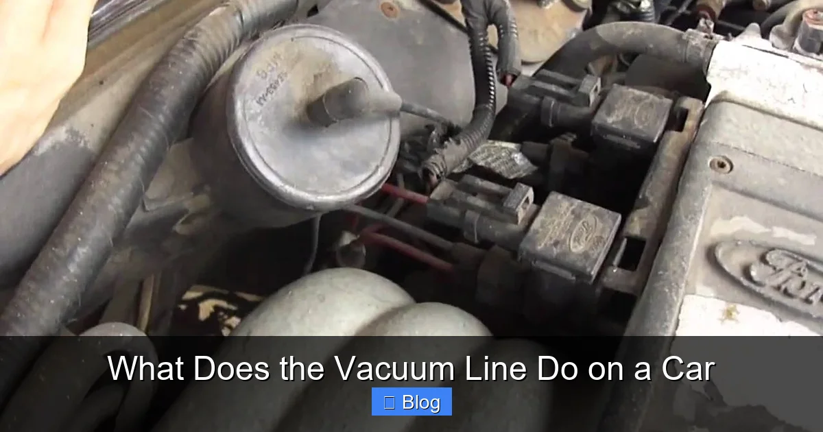 What Does the Vacuum Line Do on a Car