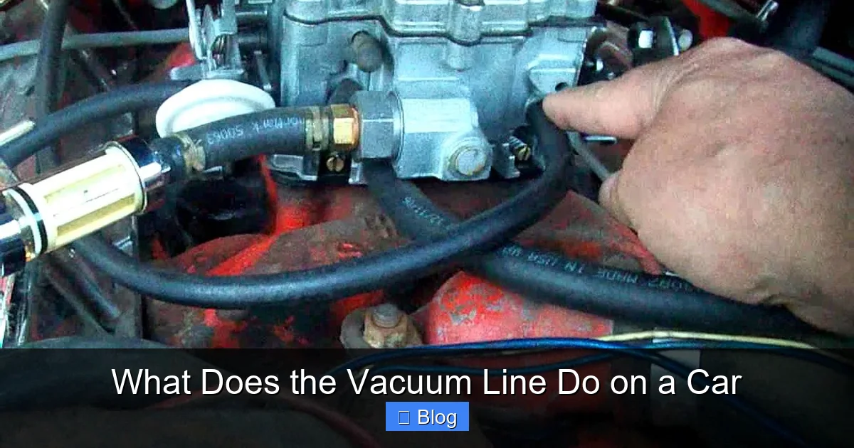 What Does the Vacuum Line Do on a Car