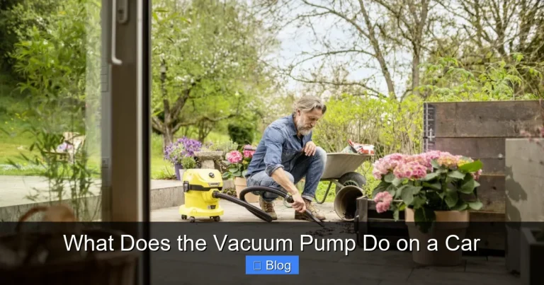 What Does the Vacuum Pump Do on a Car