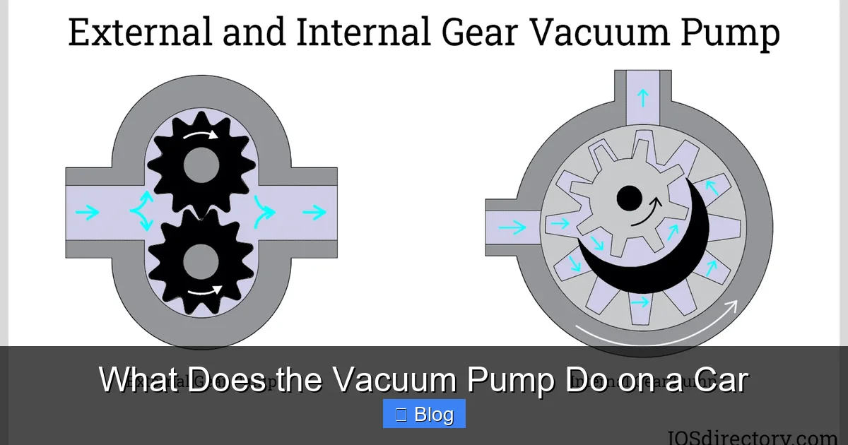 What Does the Vacuum Pump Do on a Car