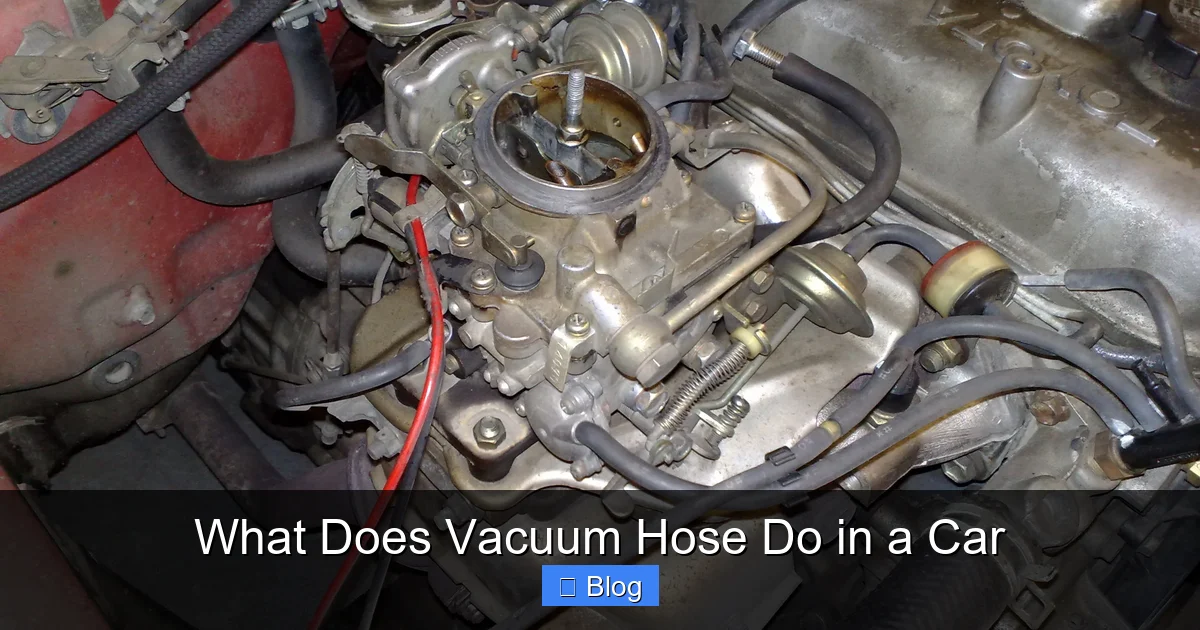 What Does Vacuum Hose Do in a Car