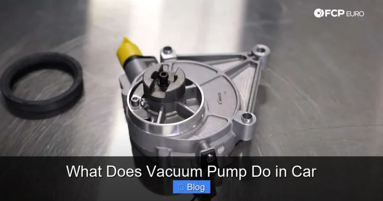 What Does Vacuum Pump Do in Car