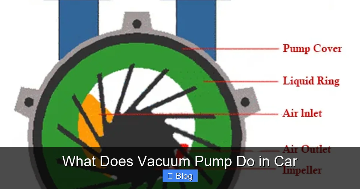 What Does Vacuum Pump Do in Car