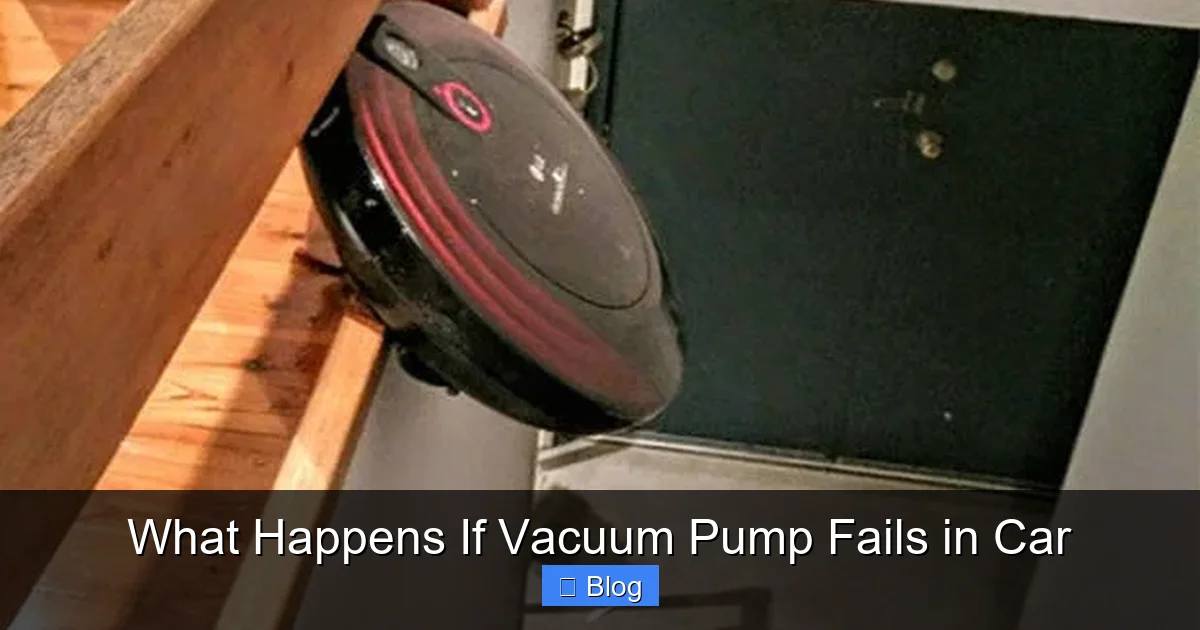 What Happens If Vacuum Pump Fails in Car