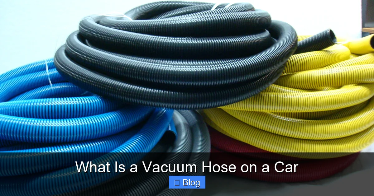 What Is a Vacuum Hose on a Car