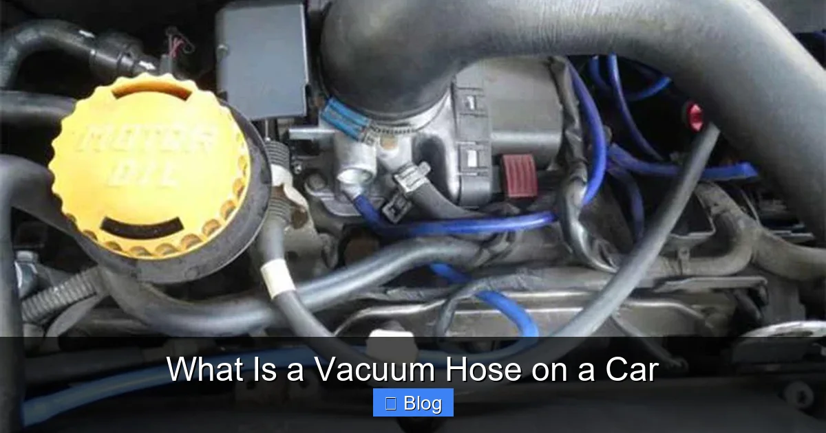 What Is a Vacuum Hose on a Car