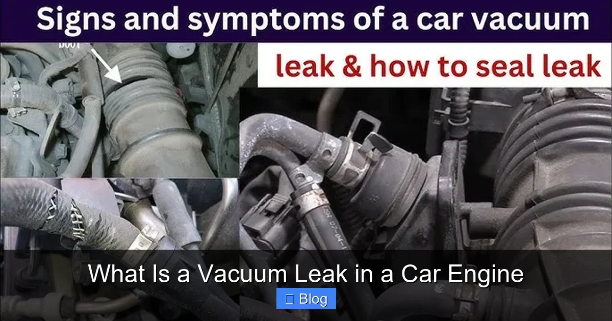 What Is a Vacuum Leak in a Car Engine